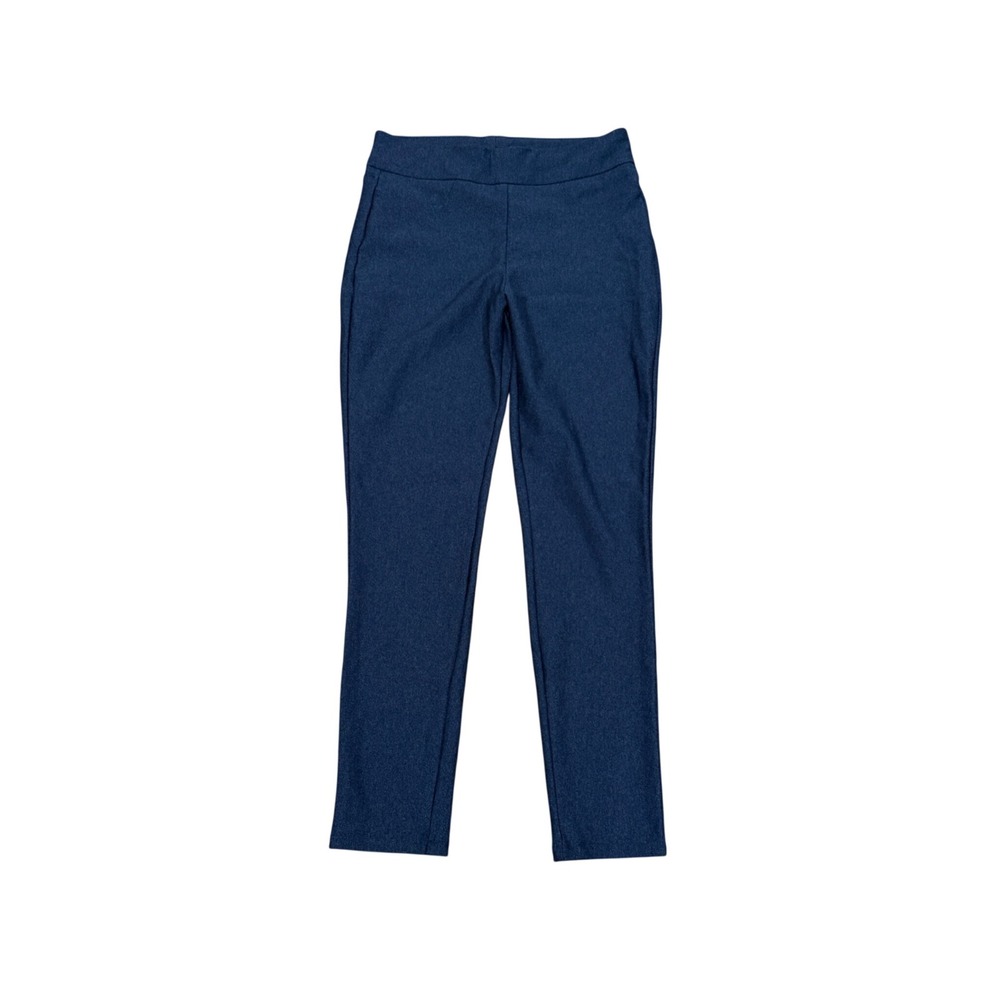 Honeylove EverReady Shaping Sculpt Tweed Ponte Skinny Pants Navy Blue L Large